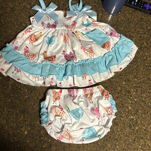 None brand but bought at a local Florida boutique Sz said 12-18m